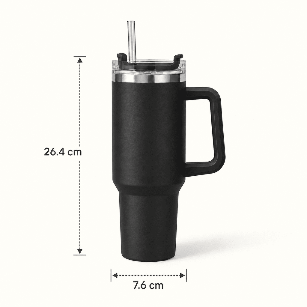 H20 FlowState 40oz Stainless Steel Vacuum Insulated Tumbler ( BLACK )