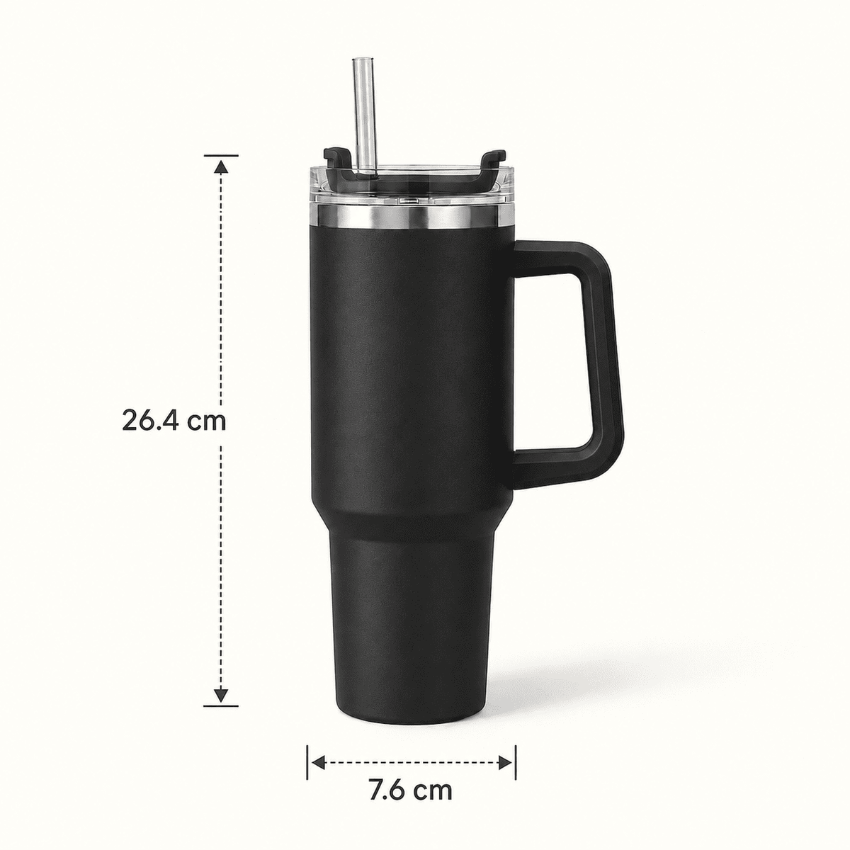 H20 FlowState 40oz Stainless Steel Vacuum Insulated Tumbler ( BLACK )