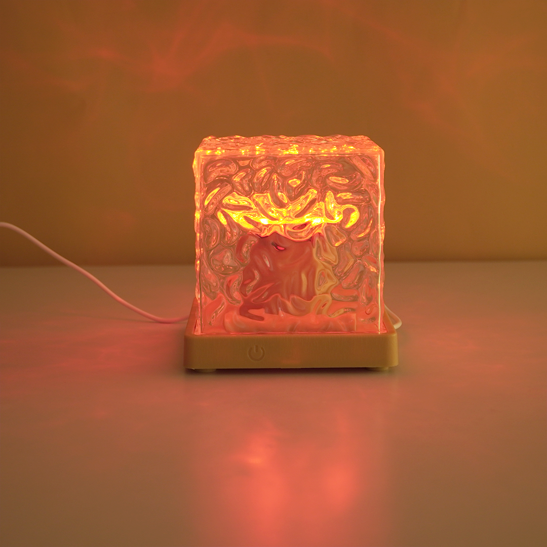 Crystal Cube LED Night Lamp – Aesthetic Color-Changing Ambient Light for Bedroom & Home Décor