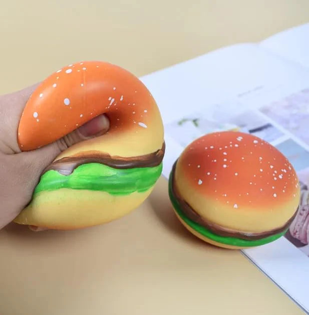 Burger Squishy – Jumbo Ultra Soft Stress Relief Squeeze Toy
