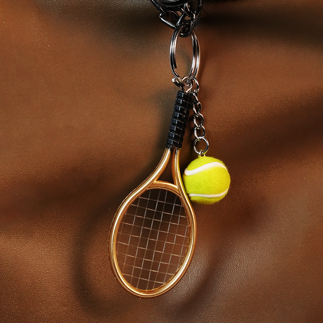 Sports Keychain Collection | Mini Racket, Bat & Golf Charm