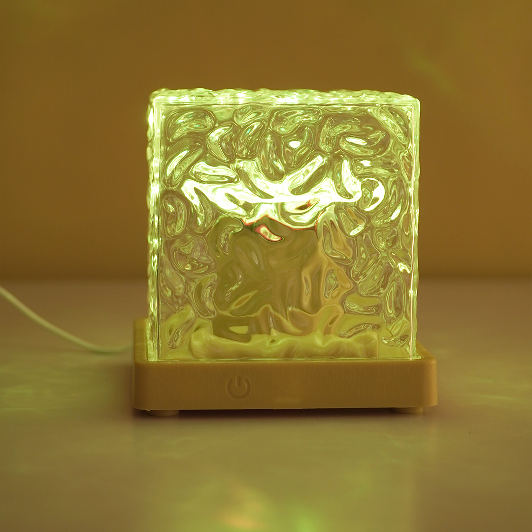 Crystal Cube LED Night Lamp – Aesthetic Color-Changing Ambient Light for Bedroom & Home Décor