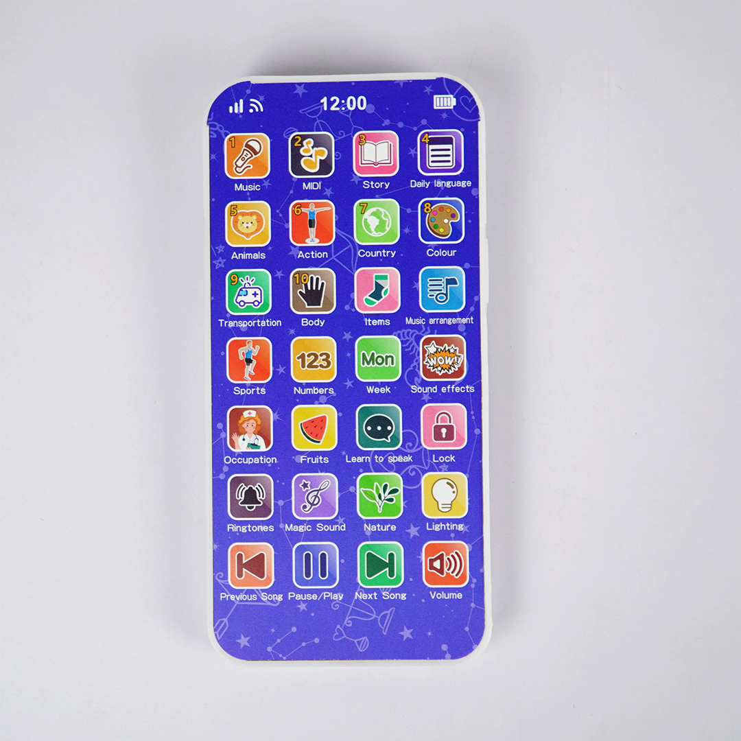 Kids Educational Puzzle Mobile Toy – Interactive Learning Phone with Sound,
