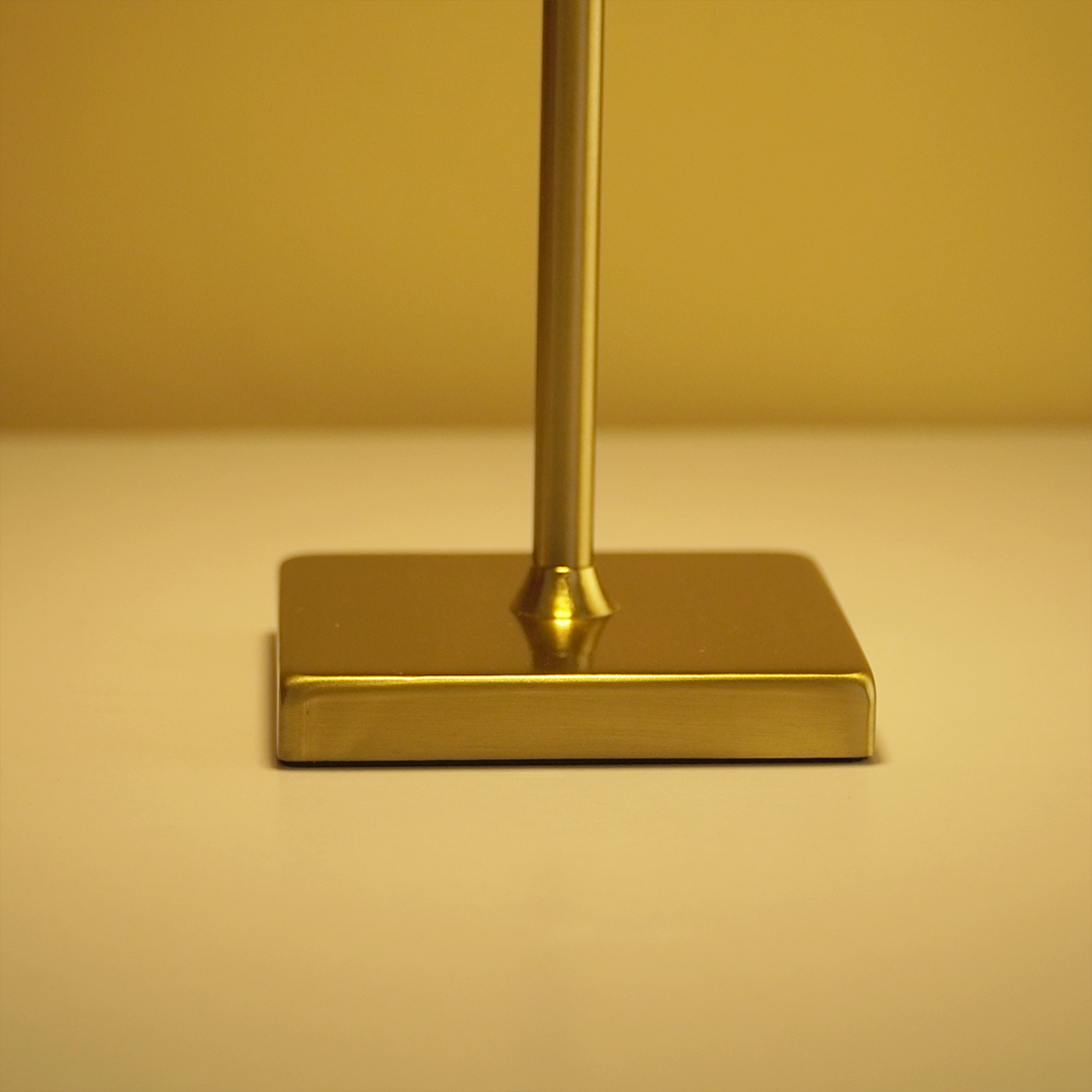 Luxury Gold Table Lamp with Metal Shade | Modern Decorative LED Desk & Bedside Lamp