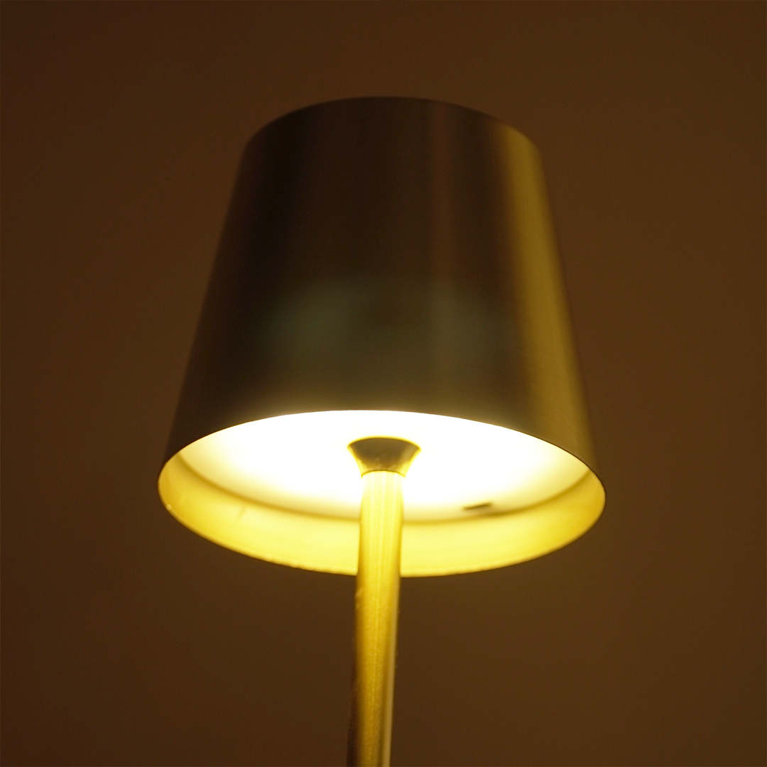 Luxury Gold Table Lamp with Metal Shade | Modern Decorative LED Desk & Bedside Lamp