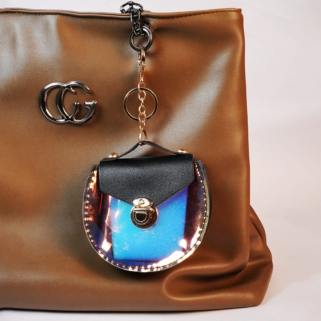 Mini Holographic Coin Purse Keychain | Cute & Compact