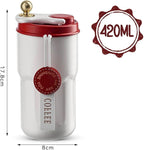 650ml Leak-Proof Reusable Water Bottle with Flip Lid | Lightweight Travel Bottle (18cm x 7cm)