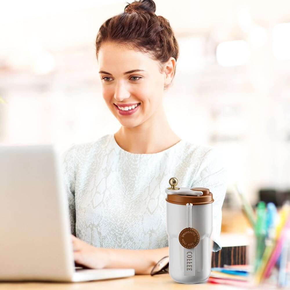 650ml Leak-Proof Reusable Water Bottle with Flip Lid | Lightweight Travel Bottle (18cm x 7cm)