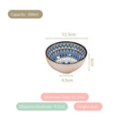 Ceramic Bowl Set – Hand-Painted Blue & White Decorative Bowls