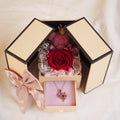 Surprise Gift Box with Roses & Teddy