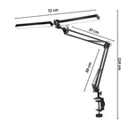 Double Head LED Desk Lamp with Clamp