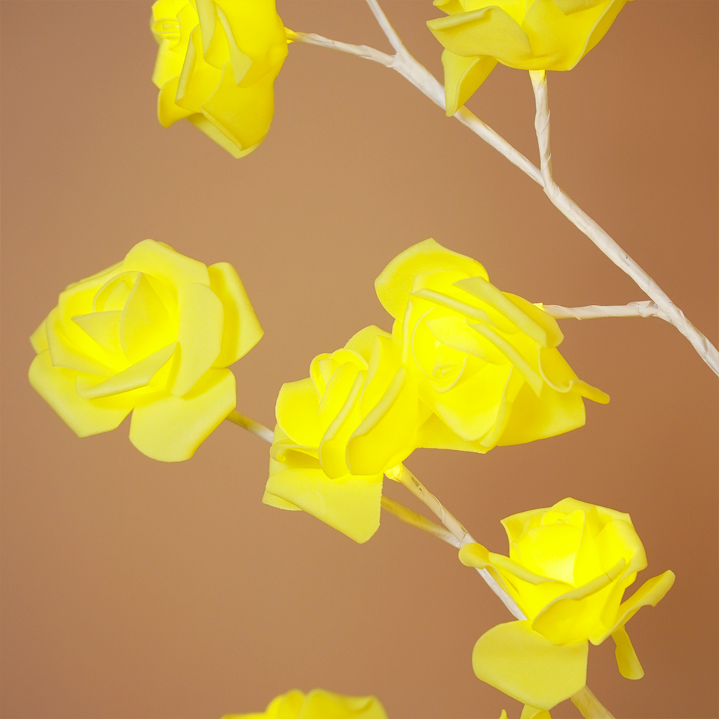 Rose Blossom Tree Light – Warm Yellow Flower Lamp