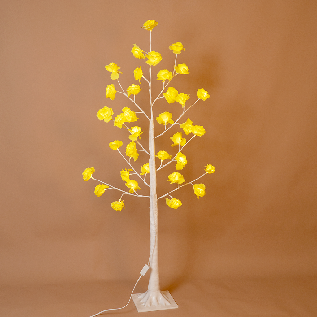 Rose Blossom Tree Light – Warm Yellow Flower Lamp