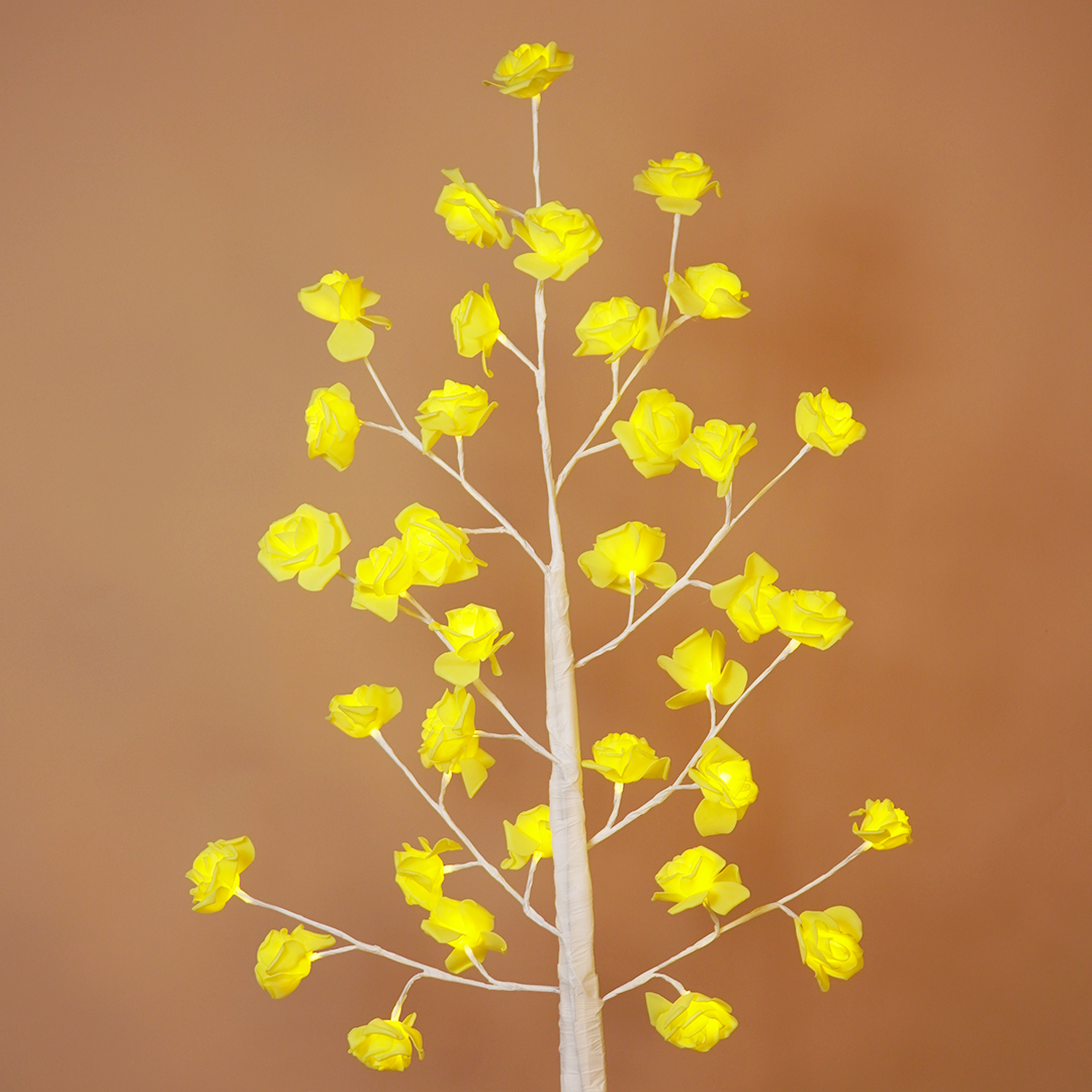 Rose Blossom Tree Light – Warm Yellow Flower Lamp