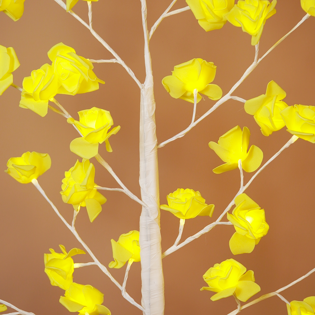 Rose Blossom Tree Light – Warm Yellow Flower Lamp