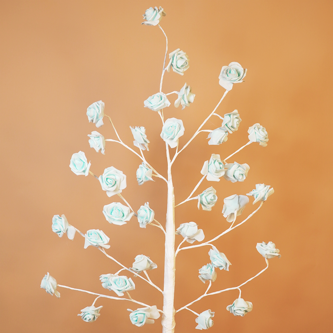 Blue LED Rose Tree – Beautiful Flower Light