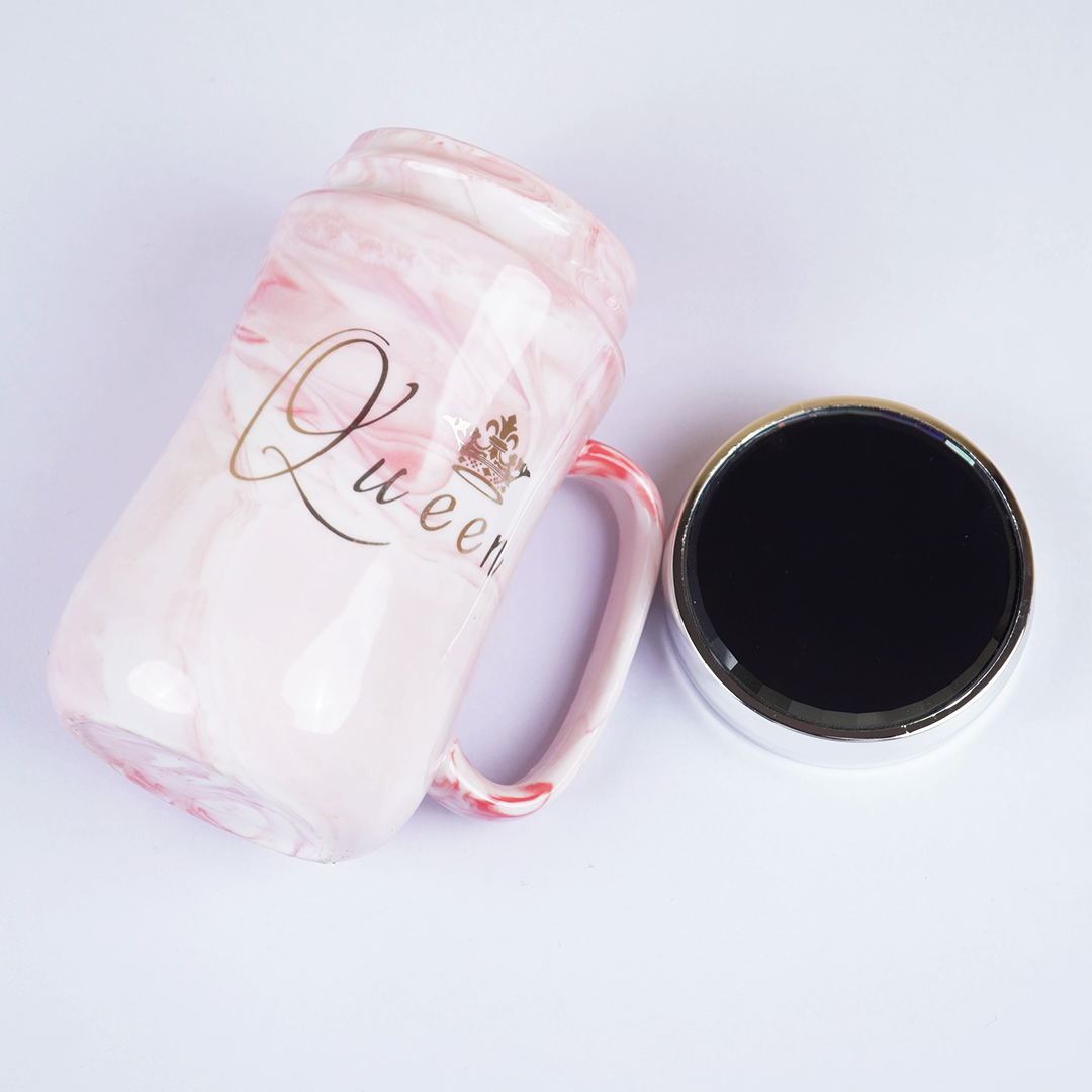 Cute Portable Water Bottle – 380ml Leak-Proof Reusable Drinking Bottle for Kids & Daily Use ( Couples mug )