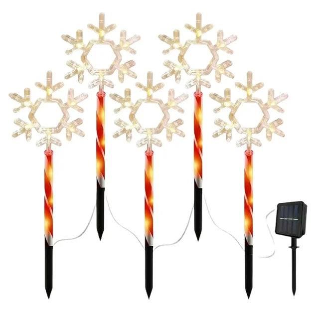 Solar Christmas Snow Flakes  Light