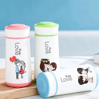 Cute Love Cartoon Insulated Travel Mug | Leakproof Stainless Steel Coffee & Tea Tumbler