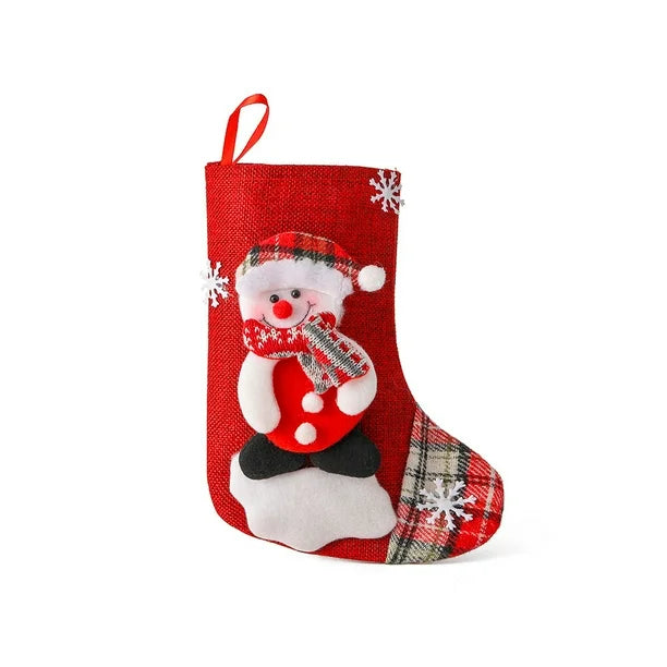 Set of 4 Christmas Tree Ornaments Christmas Stockings - Random design only