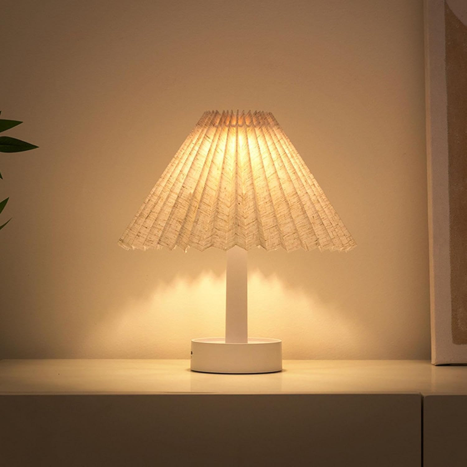 2-in-1 Foldable Pleated LED Table Lamp