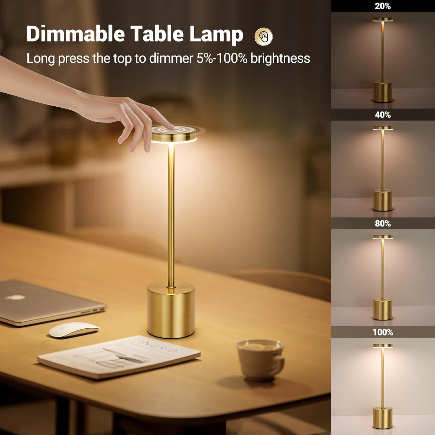 Auro Gold LED Table Lamp