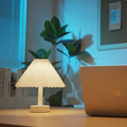 2-in-1 Foldable Pleated LED Table Lamp