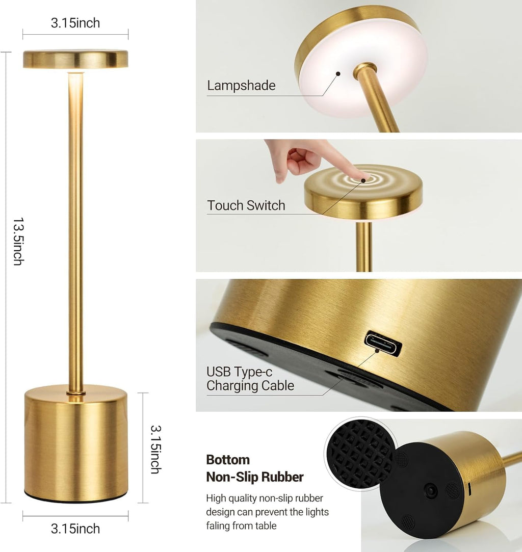 Auro Gold LED Table Lamp