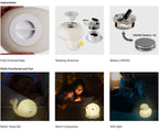 Set-6 Cute Animal Mini LED Silicone Night Lamp Set