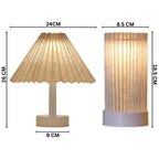 2-in-1 Foldable Pleated LED Table Lamp