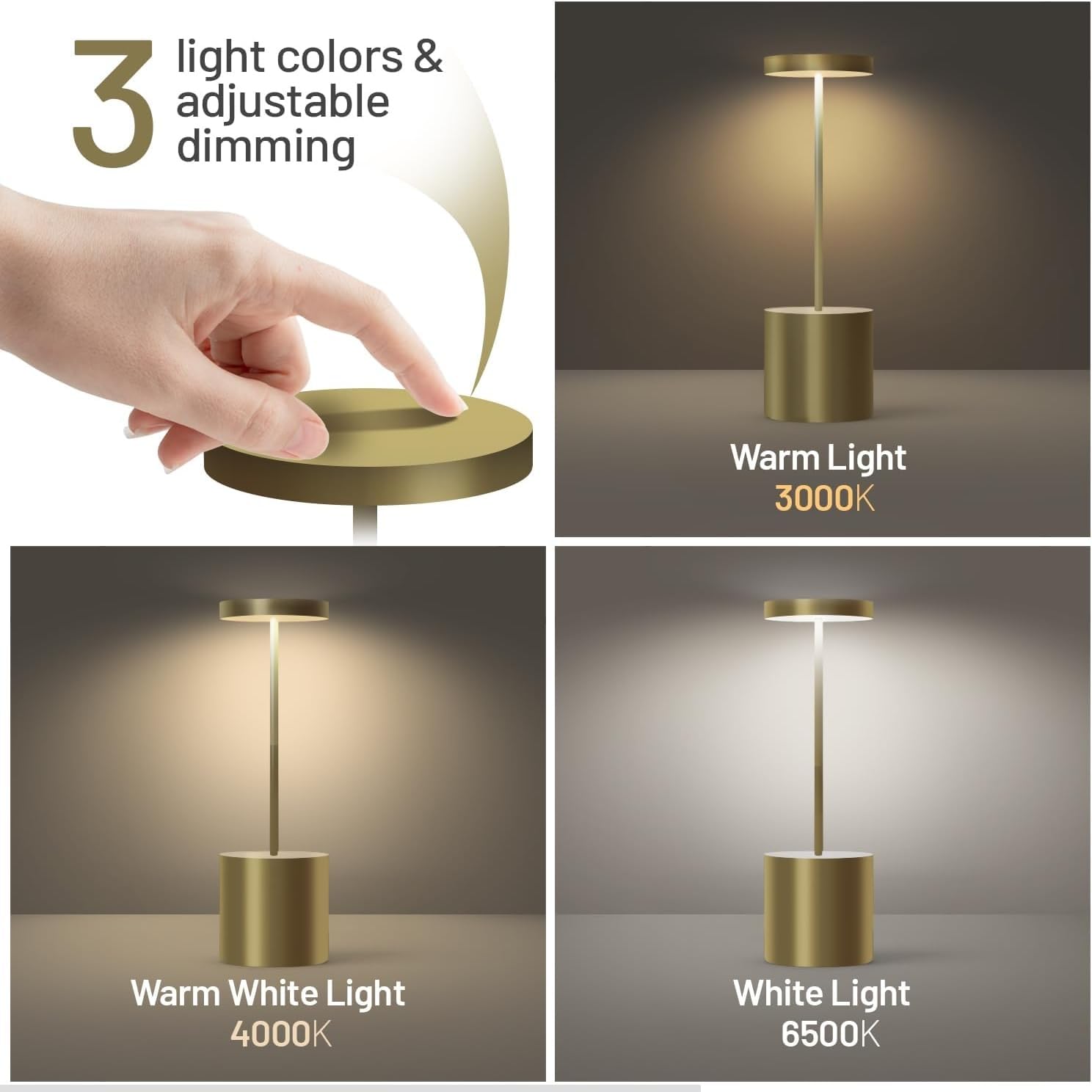 Auro Gold LED Table Lamp