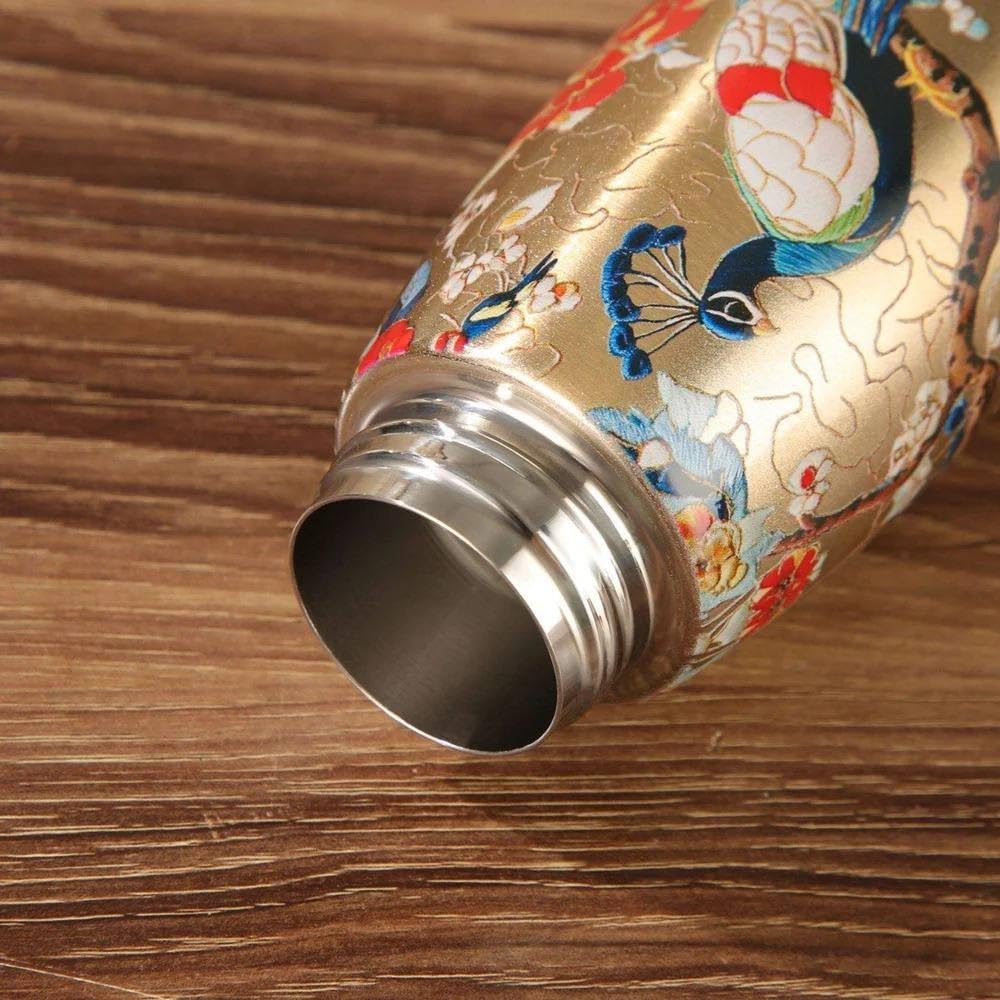 Mini Art Flora Bottle – 300ml SmartTemperature Display Flask ( random Design only )