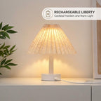 2-in-1 Foldable Pleated LED Table Lamp