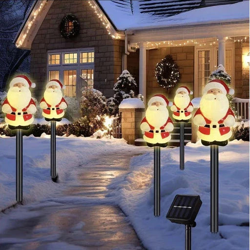Solar Christmas Santa  Light