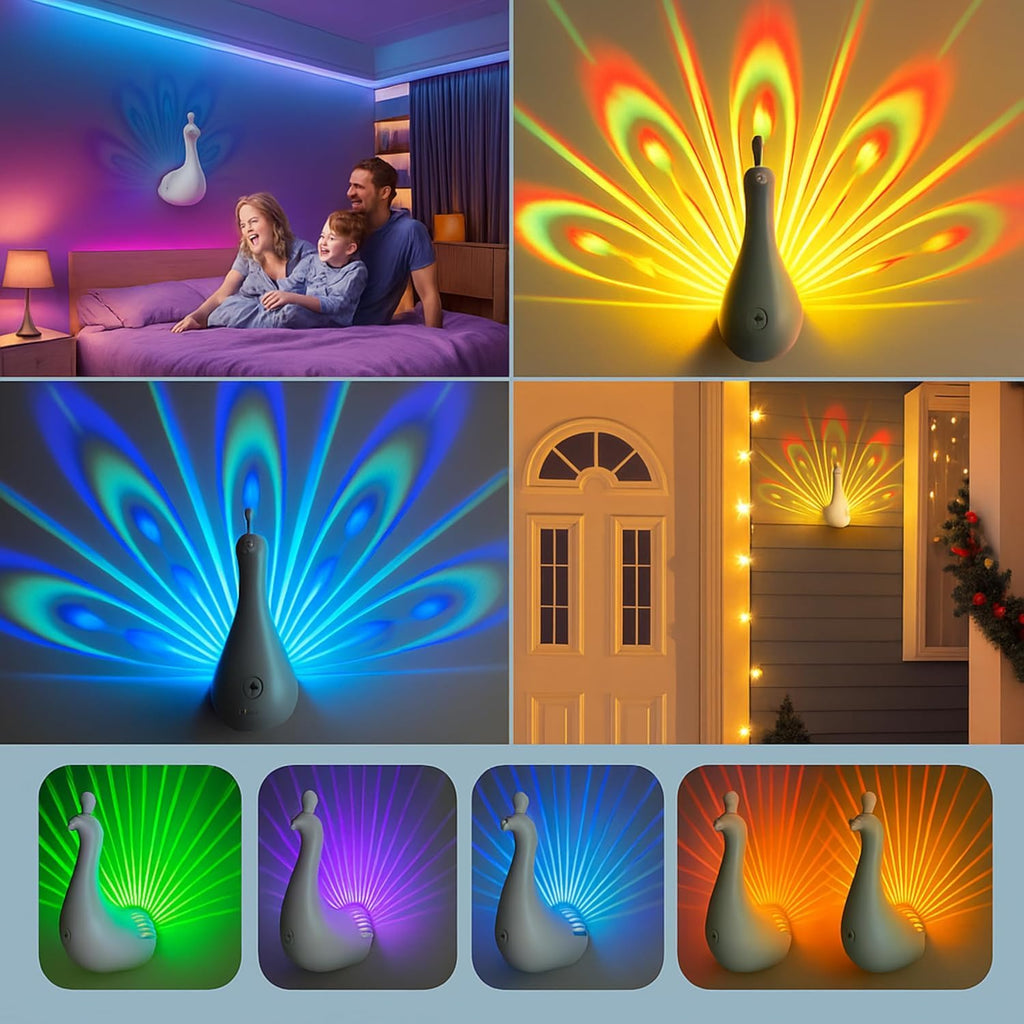 Peacock Wall LED Lamp