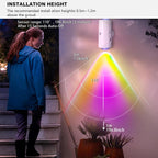 LED Wireless Wall Sconce with 7 Colors Changing, Motion Sensor Light