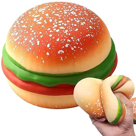 Burger Squishy – Jumbo Ultra Soft Stress Relief Squeeze Toy