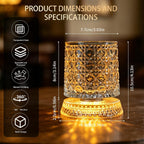 Crystal Diamond LED Table Lamp – Elegant Warm Glow Decorative Light