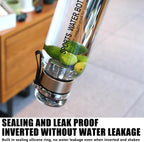 Glass Infuser Water Bottle with Stainless Steel Filter | Fruit Infuser, Detox & Flavoured Water Bottle
