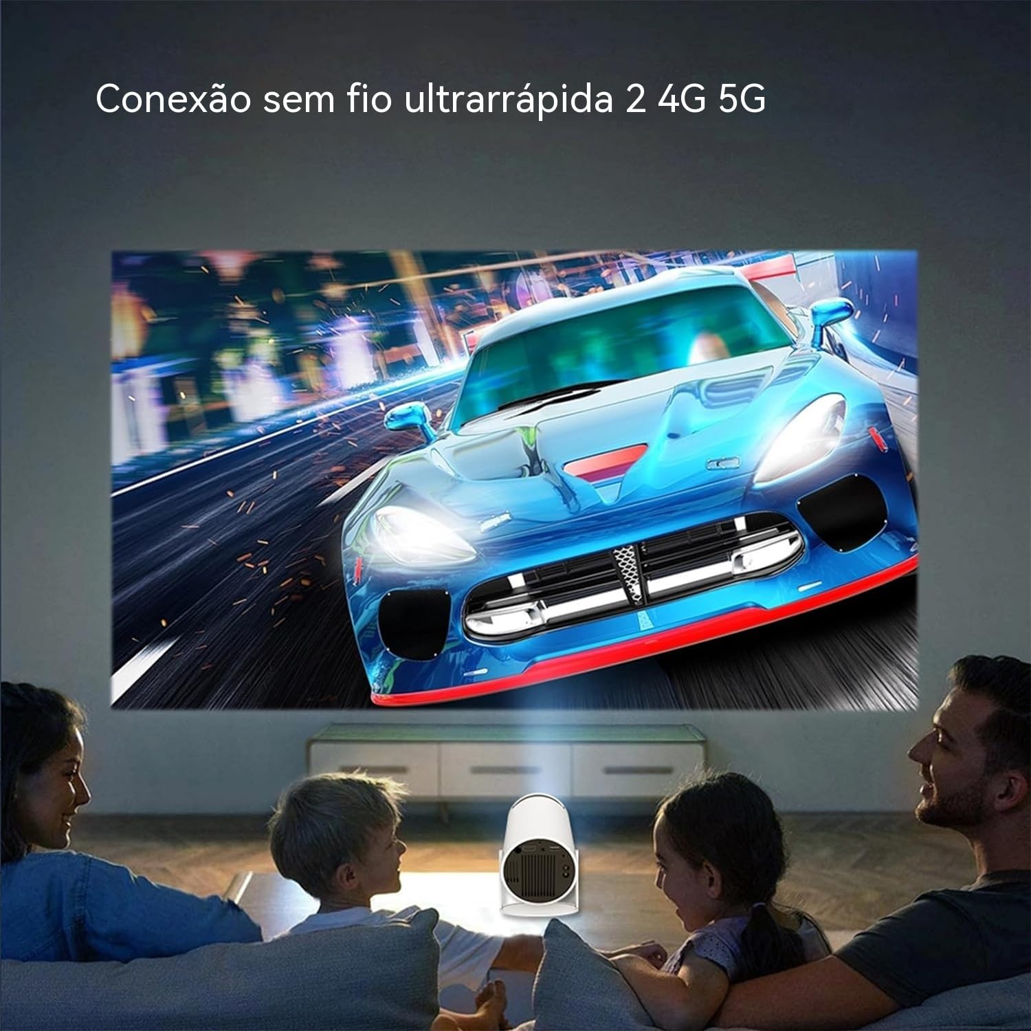 Mini Projector for Home, Portable LED Video Projector