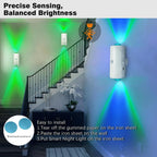 LED Wireless Wall Sconce with 7 Colors Changing, Motion Sensor Light