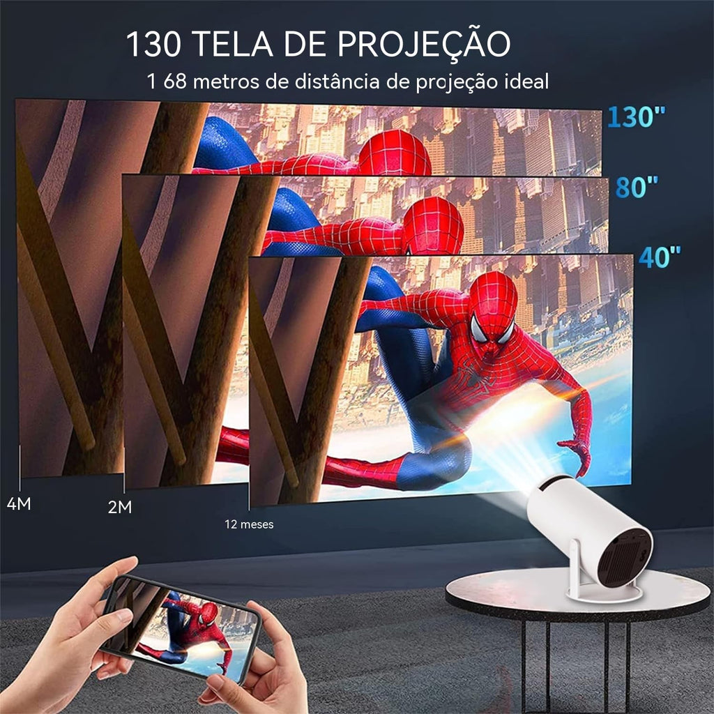 Mini Projector for Home, Portable LED Video Projector
