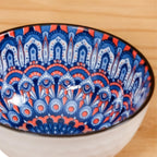 Ceramic Bowl Set – Hand-Painted Blue & White Decorative Bowls