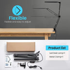 Adjustable LED Monitor Desk Lamp | USB Clamp Light