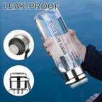 Glass Infuser Water Bottle with Stainless Steel Filter | Fruit Infuser, Detox & Flavoured Water Bottle