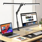 Double Head LED Desk Lamp with Clamp