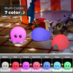 Set-6 Cute Animal Mini LED Silicone Night Lamp Set