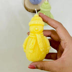 pack of 3 Snowman candle for christmas gifts