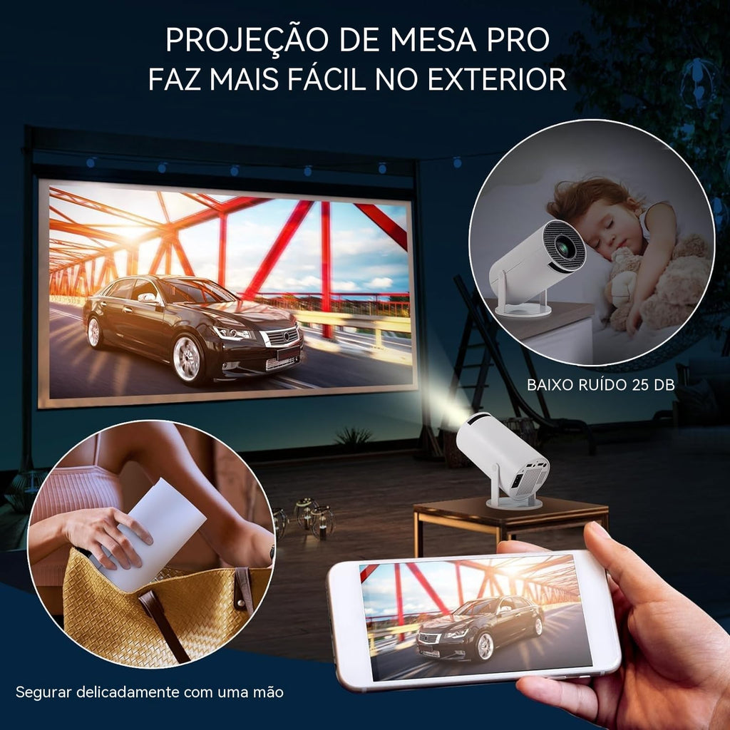 Mini Projector for Home, Portable LED Video Projector