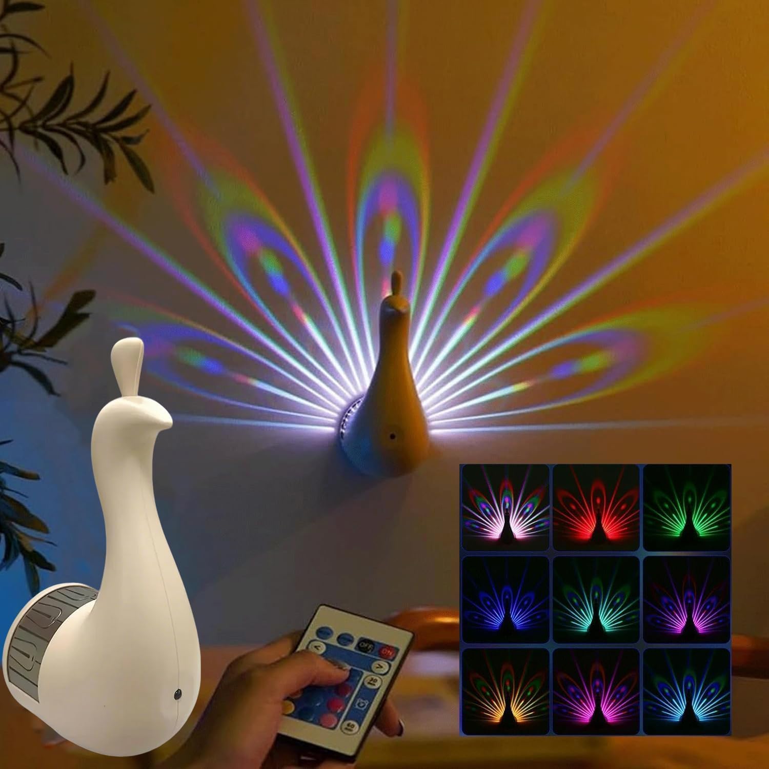 Peacock Wall LED Lamp